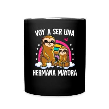 I'm going to be a lazy big sister - Full Colour Mug - black - Front