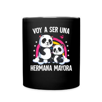 I'm Going To Be Big Sister Panda - Full Colour Mug - black - Front
