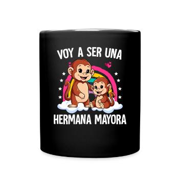 I'm Going To Be Big Sister Mono - Full Colour Mug - black - Front