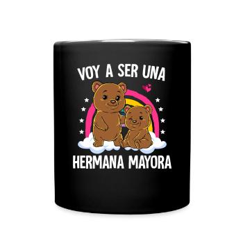 I'm Going To Be Big Sister Bear - Full Colour Mug - black - Front