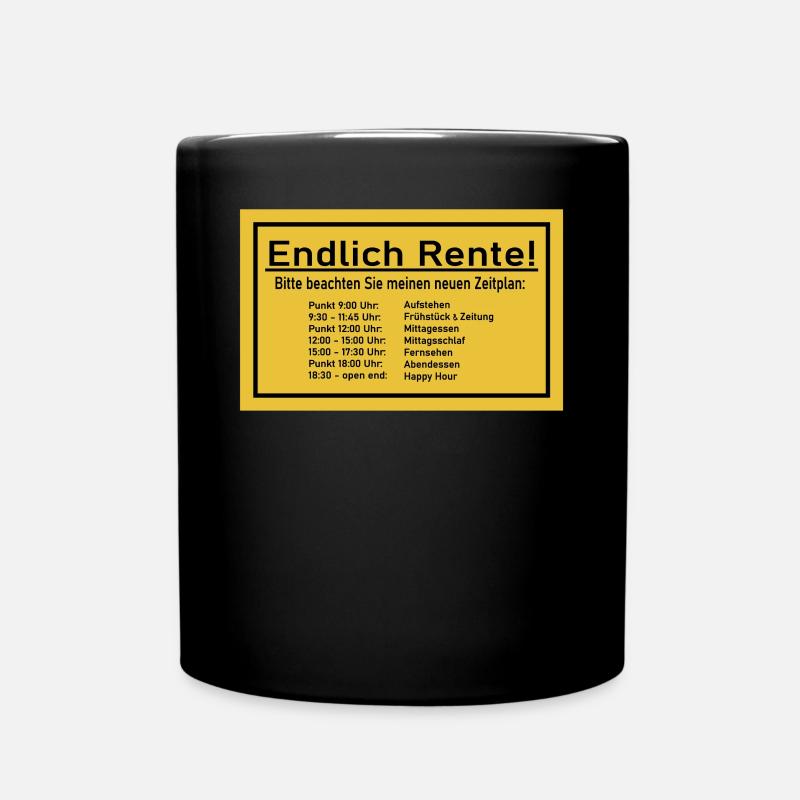 Bitte Beachten Sie Meinen Neuen Zeitplan - Tasse einfarbig - Schwarz