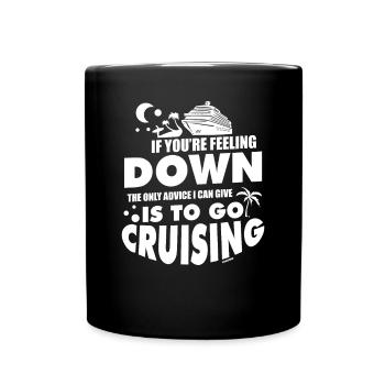 Crusader Captain Ship Sea Gift - Full Colour Mug - black - Front