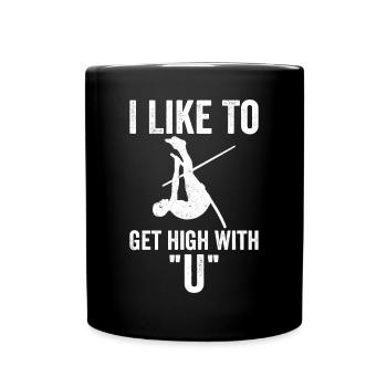 Funny Pole Vault Pole Vault - Full Colour Mug - black - Front