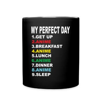 Anime My Perfect Day Anime Anime Series - Full Colour Mug - black - Front