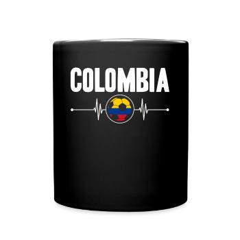 Colombie Football Maillot de Colombie - Mug uni - noir - Devant