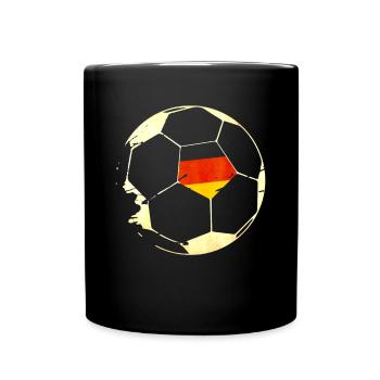 Allemagne 2022 Football Allemagne Drapeau - Mug uni - noir - Devant