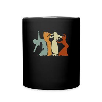 Belly Dancers Retro Belly Dance Dancing - Full Colour Mug - black - Front