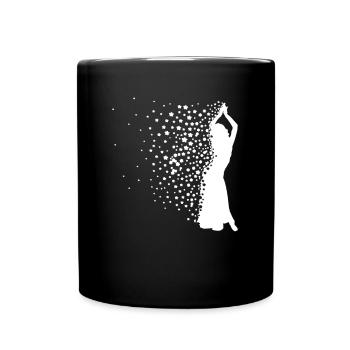 Danseuse du ventre + Fleurs - Danse du ventre - Mug uni - noir - Devant