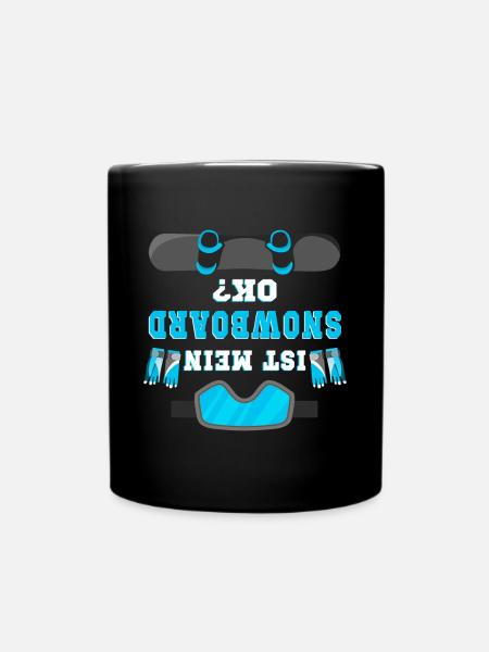 Snowboarden Snowboardfahrer Snowboard - Tasse einfarbig - Schwarz