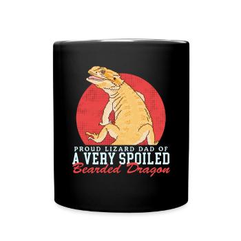 Bartagame Papa | Bearded Dragons Reptiles Gift - Mug uni - noir - Devant