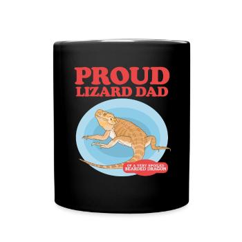 Bearded Dragon Dad Bearded Dragon Reptiles Cadeau - Mug uni - noir - Devant
