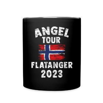 FLATANGER 2023 - Angel Tour Norwegen - Tasse einfarbig - Schwarz - Vorne