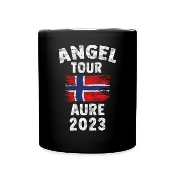 AURE 2023 - Angel Tour Norwegen Personalisierbar - Tasse einfarbig - Schwarz - Vorne