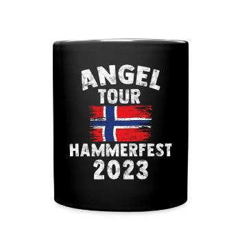 HAMMERFEST 2023 - Angel Tour Norwegen - Tasse einfarbig - Schwarz - Vorne