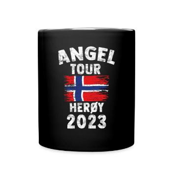 HERÖY 2023 - Angel Tour Norwegen Personalisierbar - Tasse einfarbig - Schwarz - Vorne