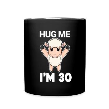 30 ans - 30 ans - câlin - Mug uni - noir - Devant