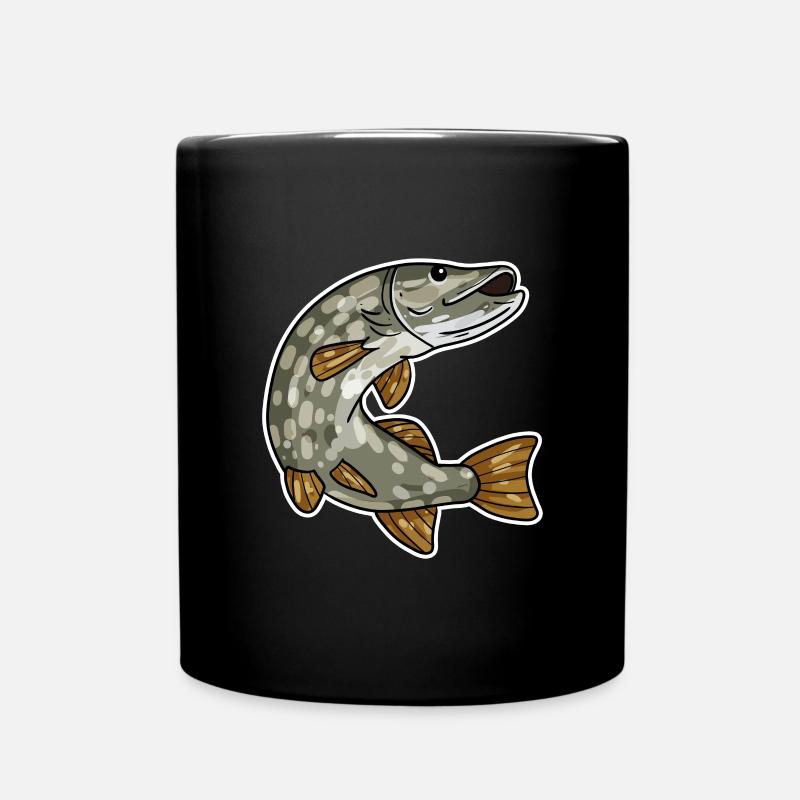 Hecht - Tasse einfarbig - Schwarz