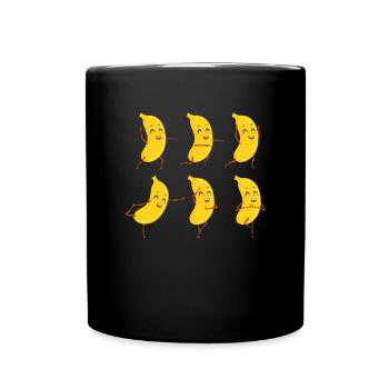 Yoga Fruit Namaste Zen Meditation - Full Colour Mug - black - Front