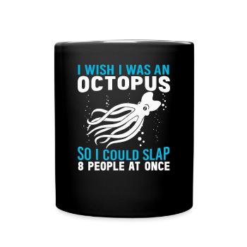 Octopus Octopus Sea Tentacle Octopus Octopus Octopus - Full Colour Mug - black - Front
