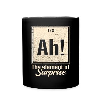 Chimiste de laboratoire Chimie Profession Élément jeu de mots - Mug uni - noir - Devant