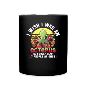 Octopus Octopus Sea Tentacle Octopus Octopus Octopus - Full Colour Mug - black - Front