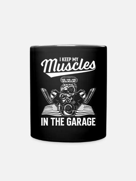 Muscel Car V8 Turbocompresseur Camion Voiture de course - Mug uni - noir