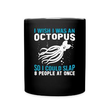 Octopus Octopus Sea Tentacle Octopus Octopus Octopus - Full Colour Mug - black - Front