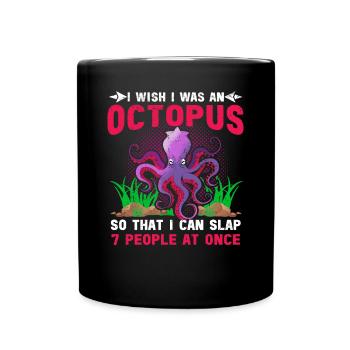 Octopus Octopus Sea Tentacle Octopus Octopus Octopus - Full Colour Mug - black - Front