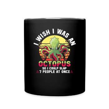 Octopus Octopus Sea Tentacle Octopus Octopus Octopus - Full Colour Mug - black - Front