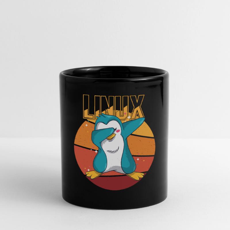 Geek Linux Root Party Penguin Nerd Programmer Comp Tasse einfarbig