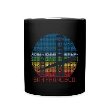 Golden Gate Bridge San Francisco Souvenir Californie - Mug uni - noir - Devant