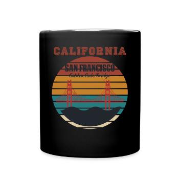 San Francisco Californie Souvenir Golden Gate Bri - Mug uni - noir - Devant