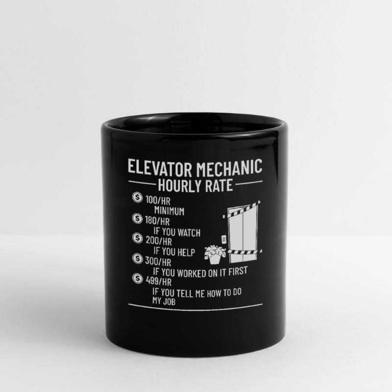 Elevator Elevator Technician Elevator Elevator Full Colour Mug