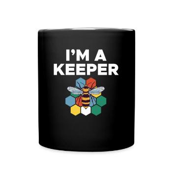 Im A Keeper Bee Shirt Cadeau - Mug uni - noir - Devant