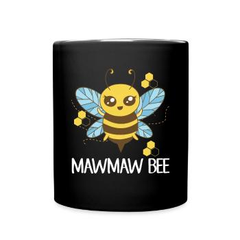 MawMaw Bee Shirt Gift Mama Beekeeper - Full Colour Mug - black - Front