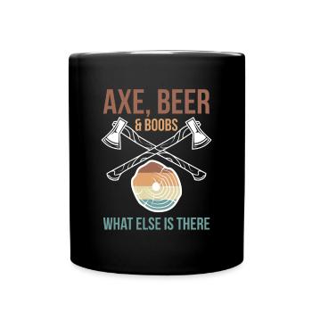 Axe Beer & Boobs What Else Is There Shirt - Mug uni - noir - Devant