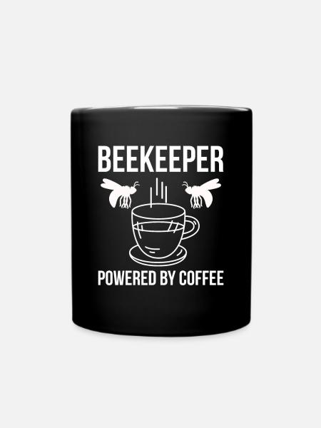 Beekeeper Powered By Coffee - Tasse einfarbig - Schwarz