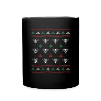 Ugly Christmas Beekeeper Imker Shirt Geschenk - Tasse einfarbig - Schwarz - Vorne