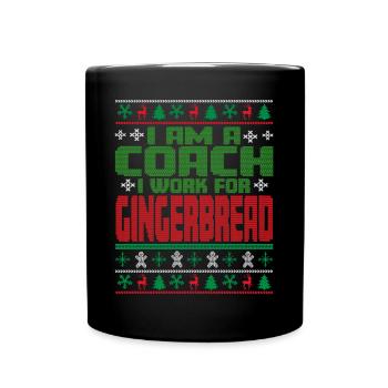 Coach Christmas Quote - Full Colour Mug - black - Front