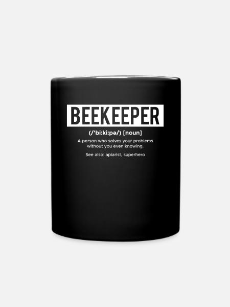 Beekeeper Definition Shirt Geschenk - Tasse einfarbig - Schwarz