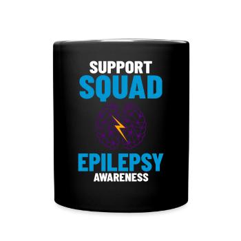 Epilepsie Krampf Erkrankung Epileptischer Anfall - Tasse einfarbig - Schwarz - Vorne