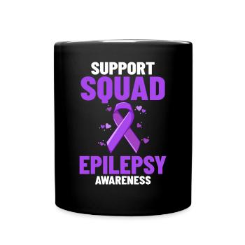 Epilepsie Krampf Erkrankung Epileptischer Anfall - Tasse einfarbig - Schwarz - Vorne