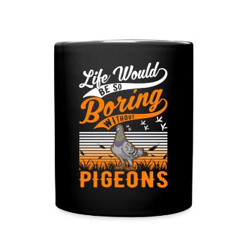 Pigeon Cadeau Pigeon Fancier City Pigeon Pigeonnier Pigeon Transporteur Pigeon - Mug uni - noir - Devant