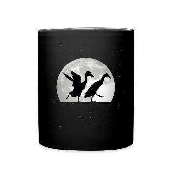 Canard Lune indien - Mug uni - noir - Devant