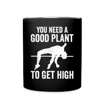 Fun pole vault - Full Colour Mug - black - Front