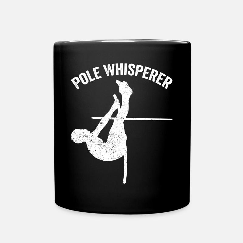Saut à la perche amusant Saut à la perche - Mug uni - noir
