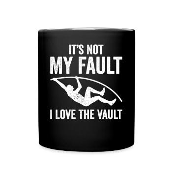 Saut à la perche amusant - Mug uni - noir - Devant