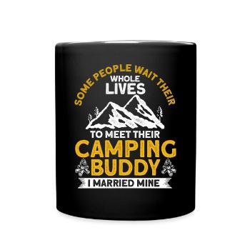 Cool Camping Buddies Gift Camping Buddy - Full Colour Mug - black - Front