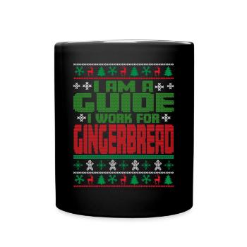 Tourguide Christmas quote - Full Colour Mug - black - Front