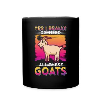 Chèvres Cadeau Chèvre Hôte Chèvre - Mug uni - noir - Devant